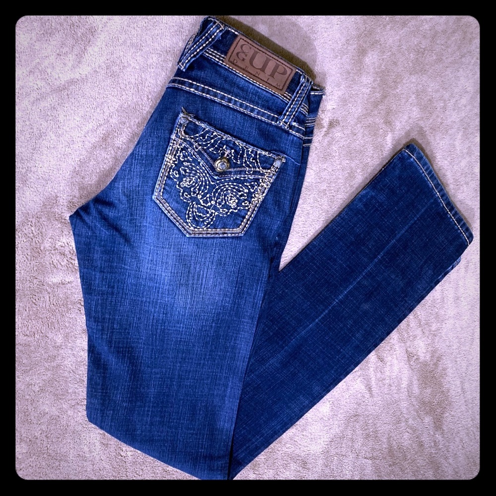 Cowgirl Up Ladies' Princess Ride Stonewash Jean